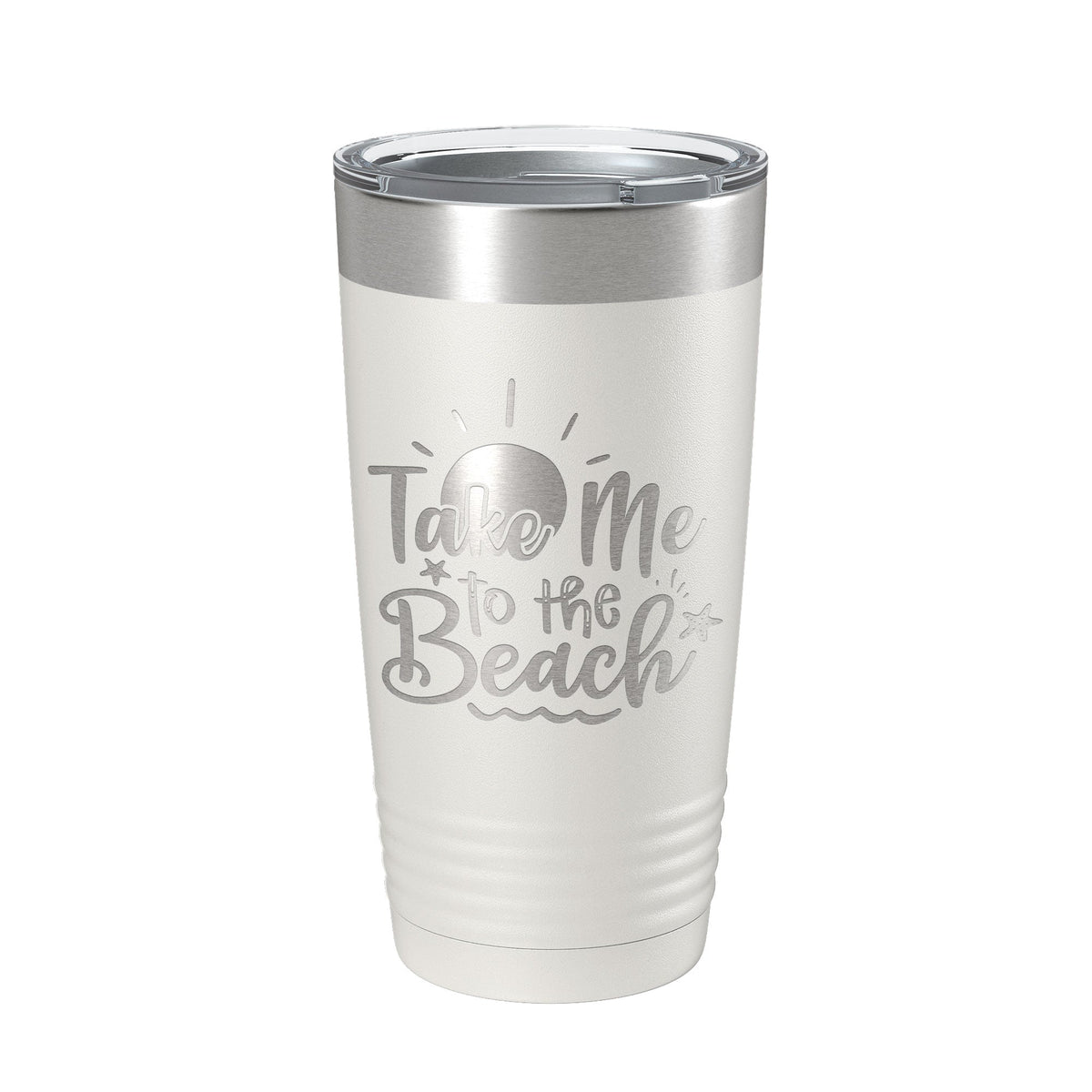 Take Me To The Beach Tumbler Travel Mug Insulated Laser Engraved Coffee Cup 20 oz-1