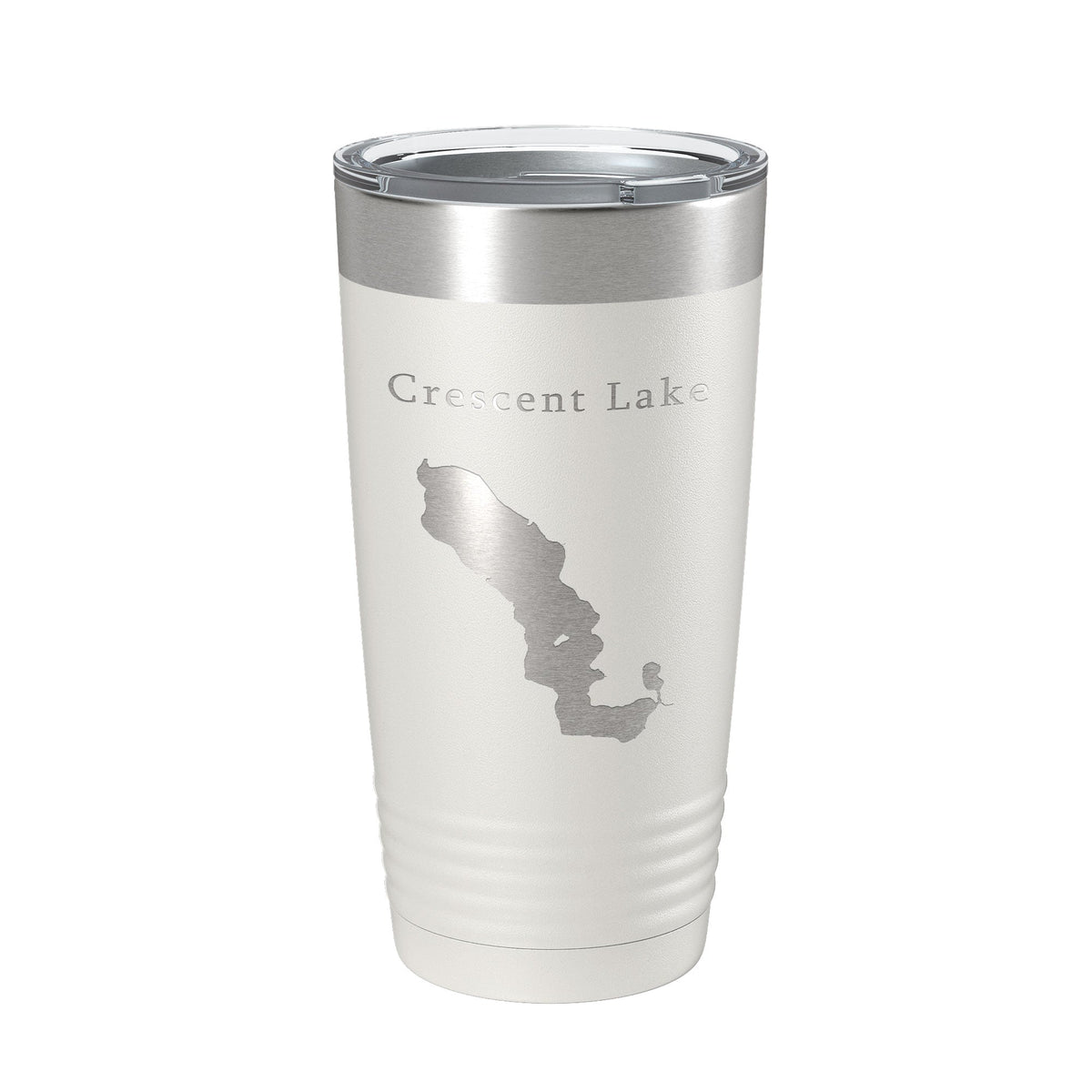 Crescent Lake Map Tumbler Travel Mug Insulated Laser Engraved Coffee Cup Florida 20 oz-1