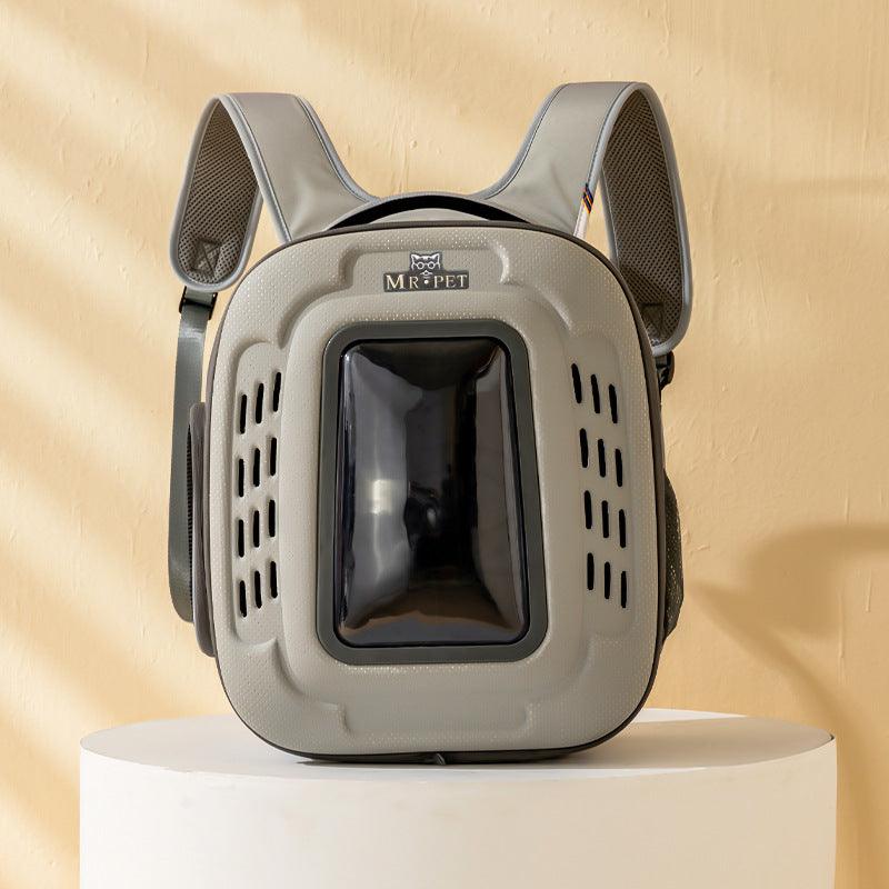 WanderPaws AirVenture pet carrier travel backpack in breathable polyester mesh for dogs and cats