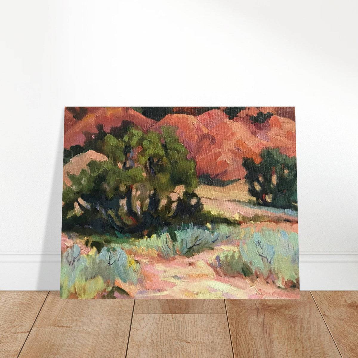 ‘Mesa at Ghost Ranch’ Southwestern Landscape | 16x20 Museum Quality Matte Poster | Original Artwork by American Artist Barbara Cleary-0