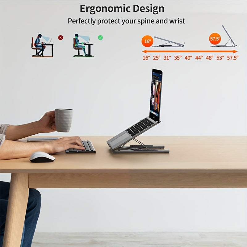 Compact 8-in-1 USB-C docking station hub with multiple ports and SD card slots for laptops — view 2