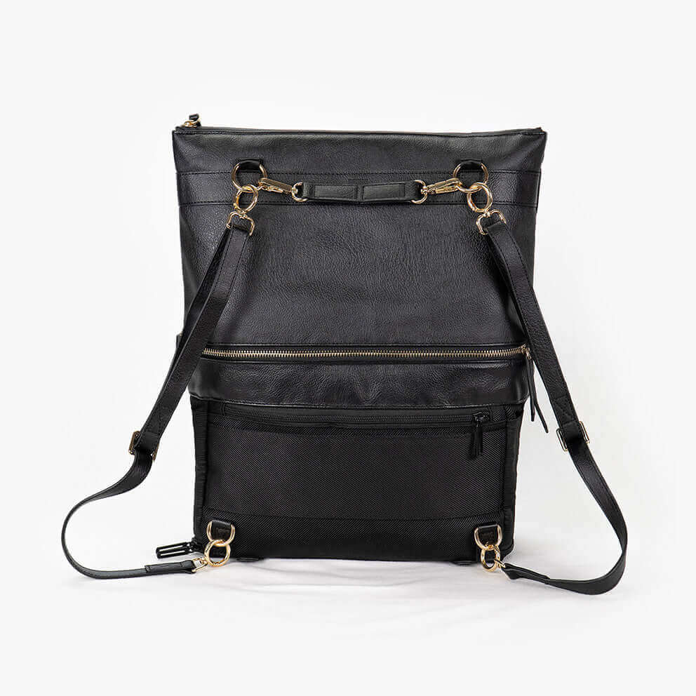 DAKOTA 3 in 1 Convertible Backpack Purse, Black-1