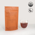Organic dark chocolate shake herbal tea loose leaf blend featuring rich cacao and natural vanilla