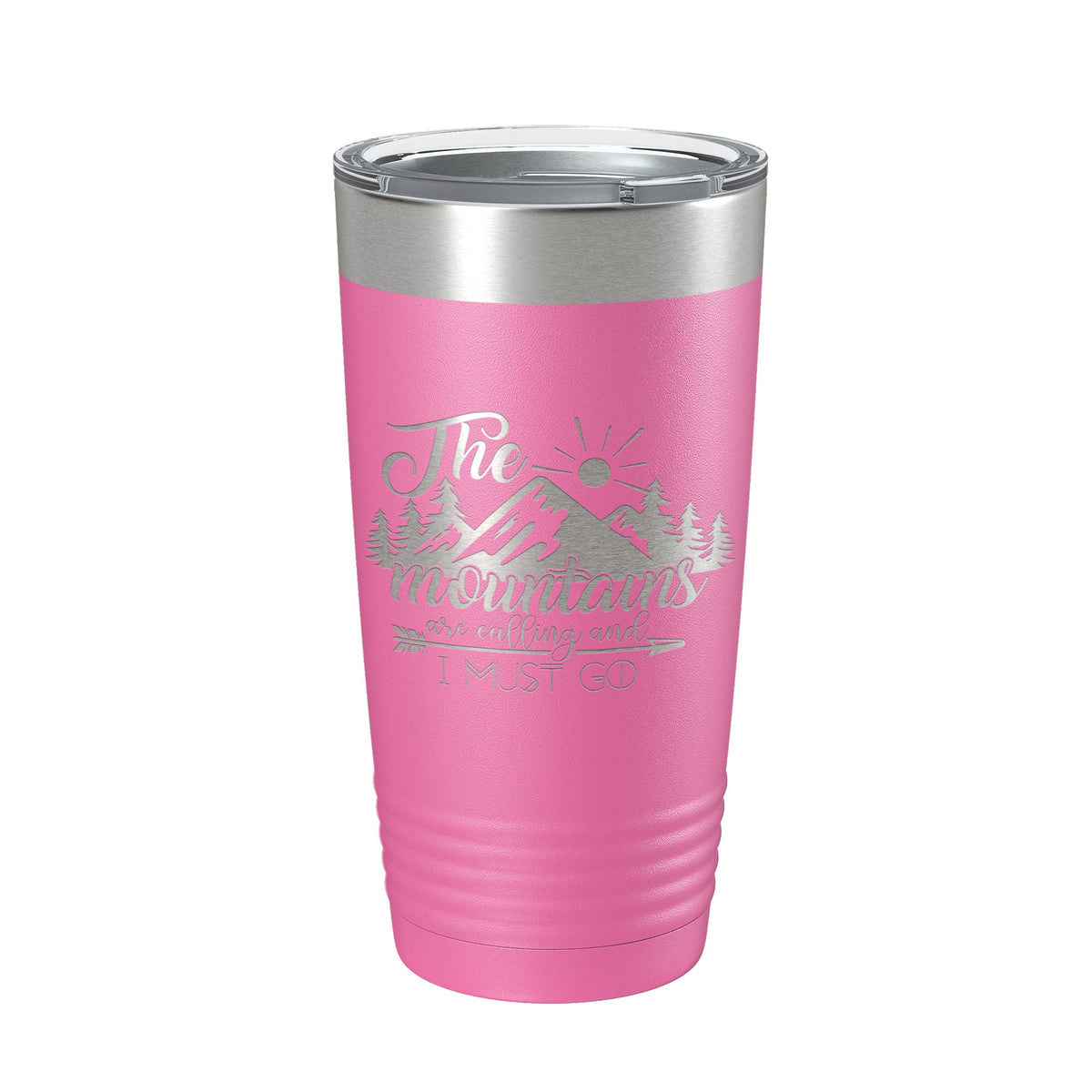 Mountains Are Calling And I Must Go Tumbler Outdoors Travel Mug Insulated Laser Engraved Coffee Cup Camping Hiking Gift 20 oz-11