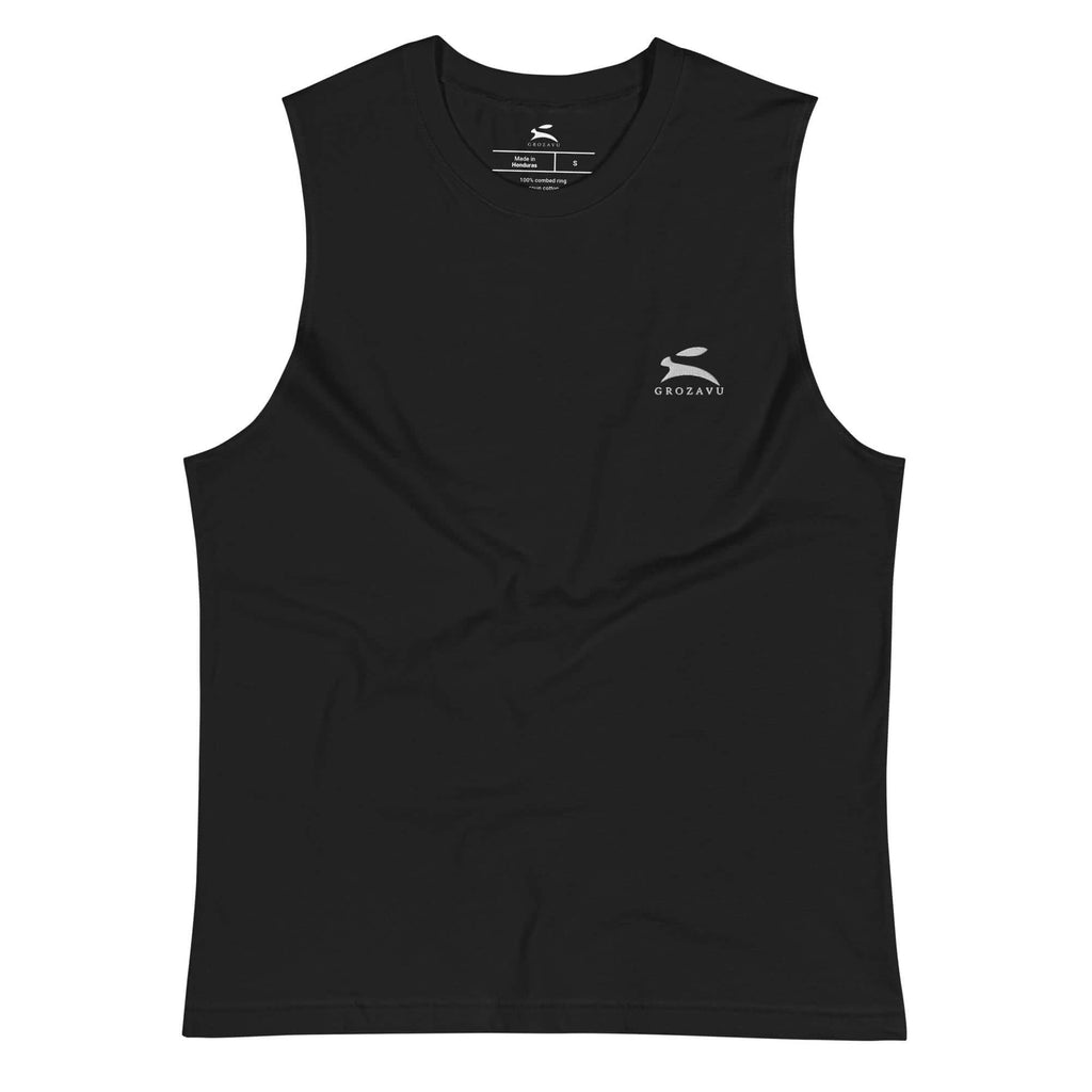 Deep-Cut Sleeveless Tee-0