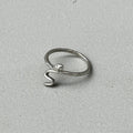 Minimalist Snake Silver Ring-0