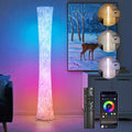 61-inch smart RGB LED floor lamp with color changing lights and a sleek modern profile
