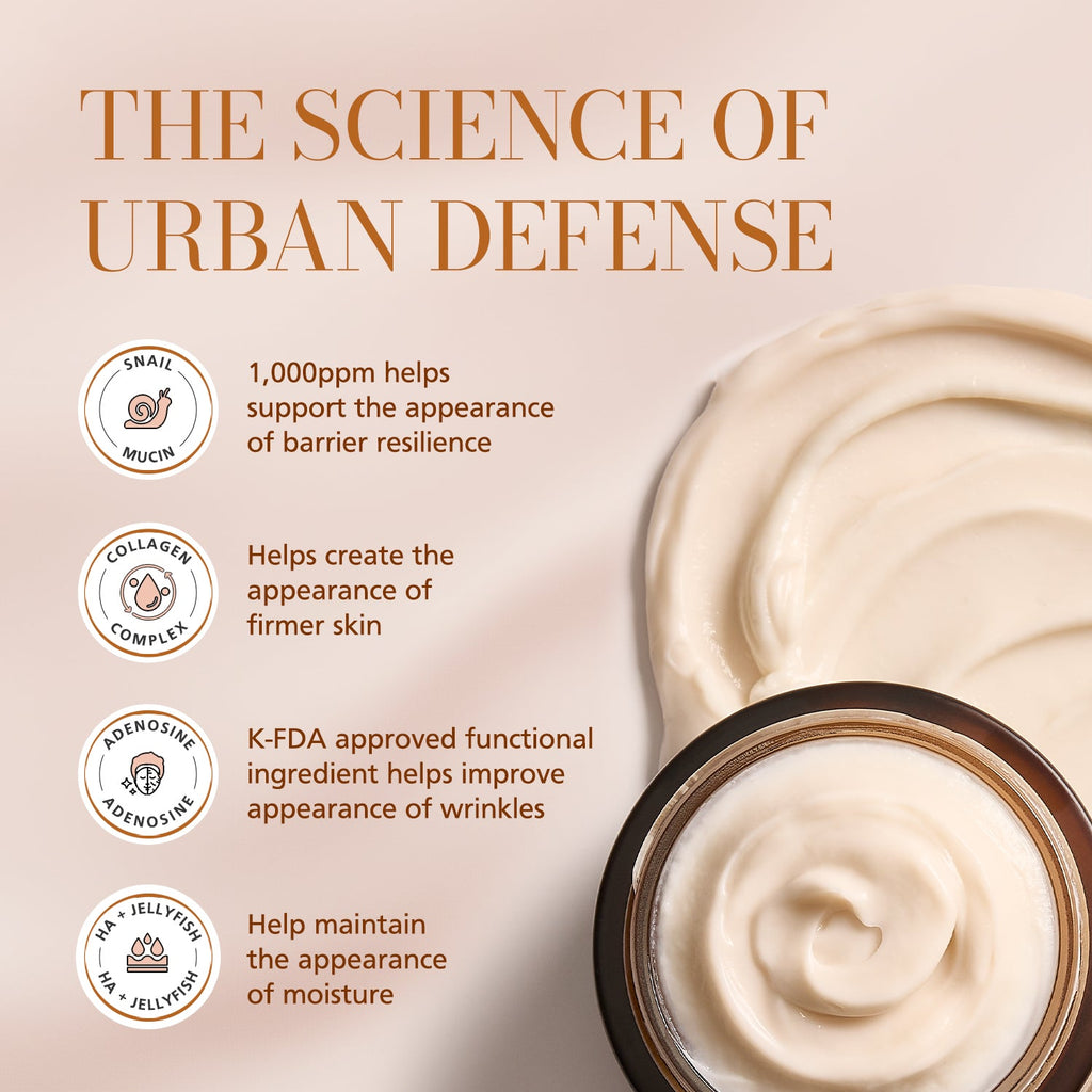 DISURI Beauty Ultimate Snail Mucin Cream jar, lightweight hydrating anti-aging facial moisturizer for sensitive skin. — view 5