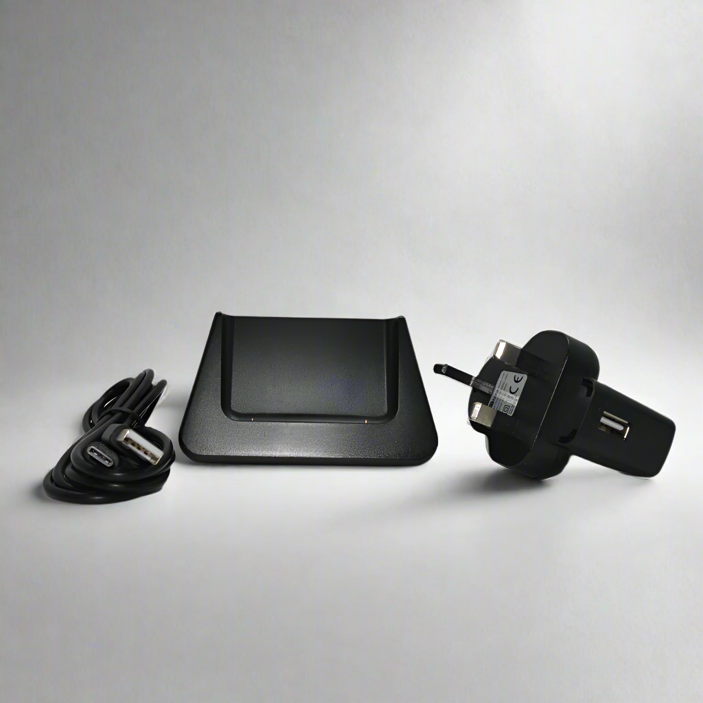 Black TTfone TT660 spare docking cradle desktop charger stand for mobile phones. — view 3