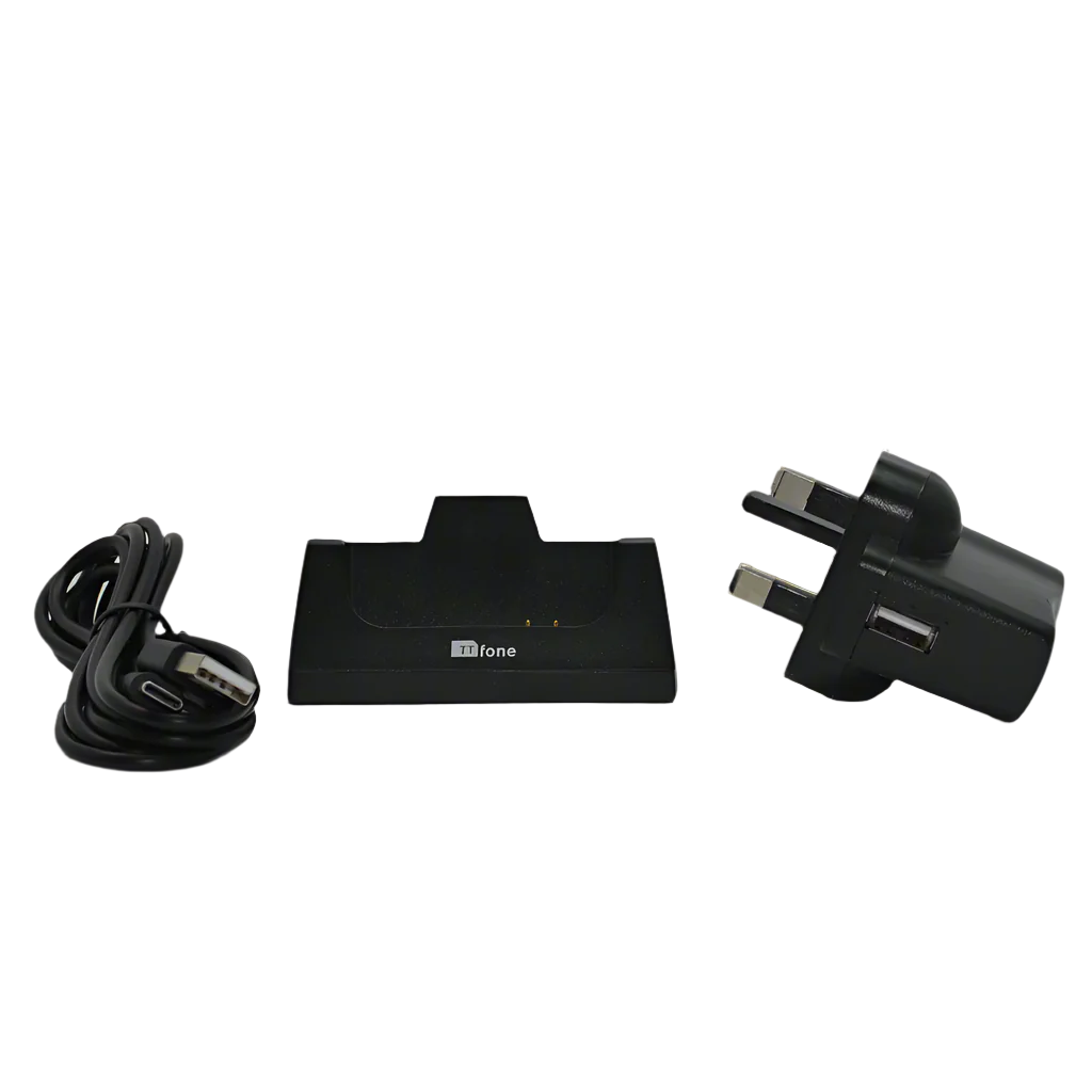 TTfone spare docking cradle desktop charger stand in black for TT760 mobile phone