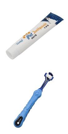 75g tube of dog toothpaste in beef or vanilla flavor for pet dental care — view 5