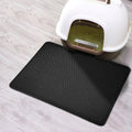Double-layered honeycomb EVA foam cat litter mat for trapping stray litter