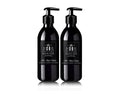 Rosemary and lemon cedarwood hand wash and balm set in reusable premium bottles