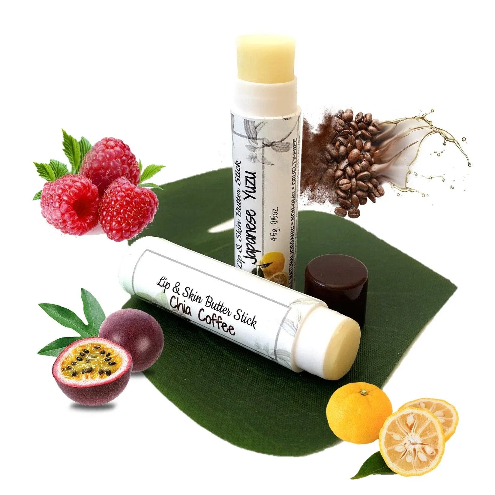 All-natural anti-pigmentation lip butter stick with botanical ingredients on a clean background — view 3