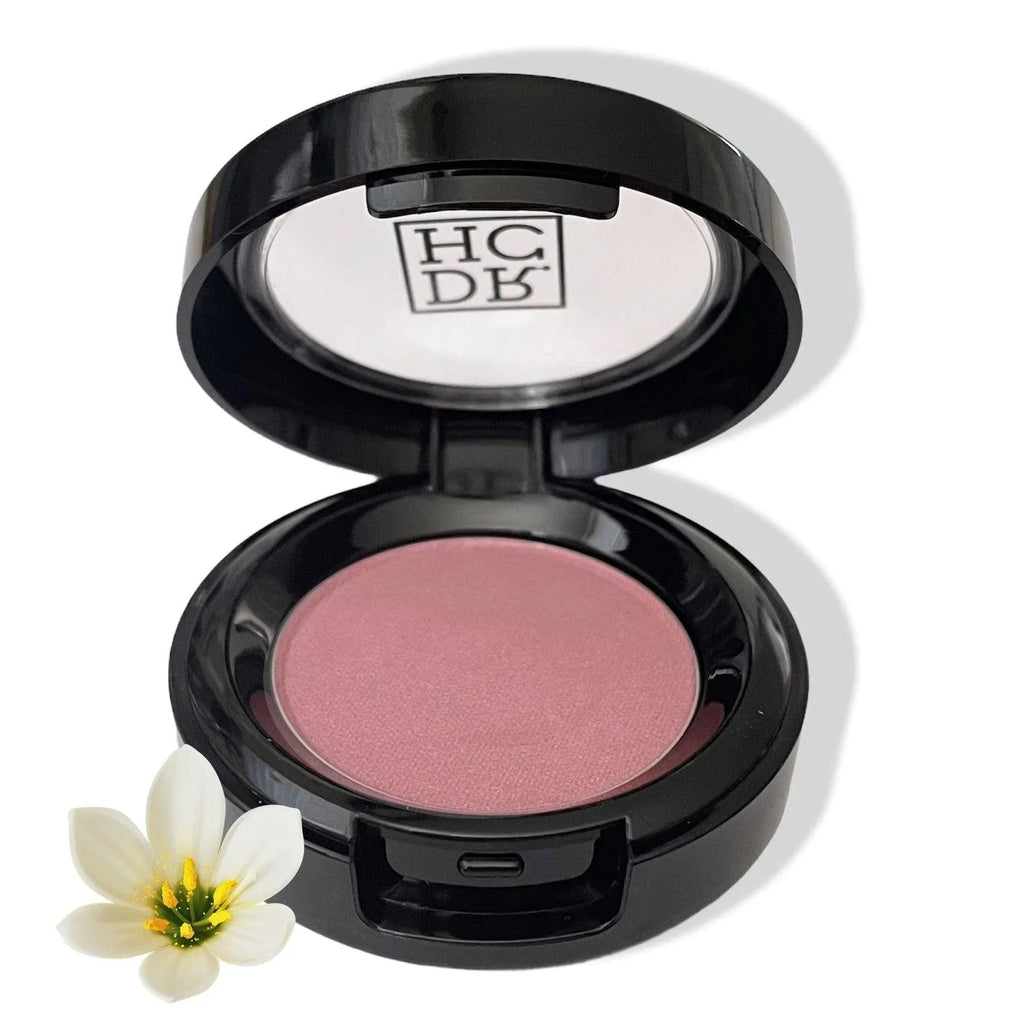 All-natural vegan mineral cheek blush powder compact for an everyday matte finish