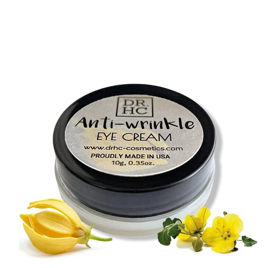 DR.HC anti-wrinkle eye cream jar with organic botanical ingredients for dark circles and anti-aging — view 3