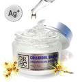 Jar of colloidal silver concentrated cool sleeping mask hydrating gel for blemish and acne relief