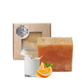 Goat milk orange soap bar by DR.HC with natural ingredients for brightening and anti aging