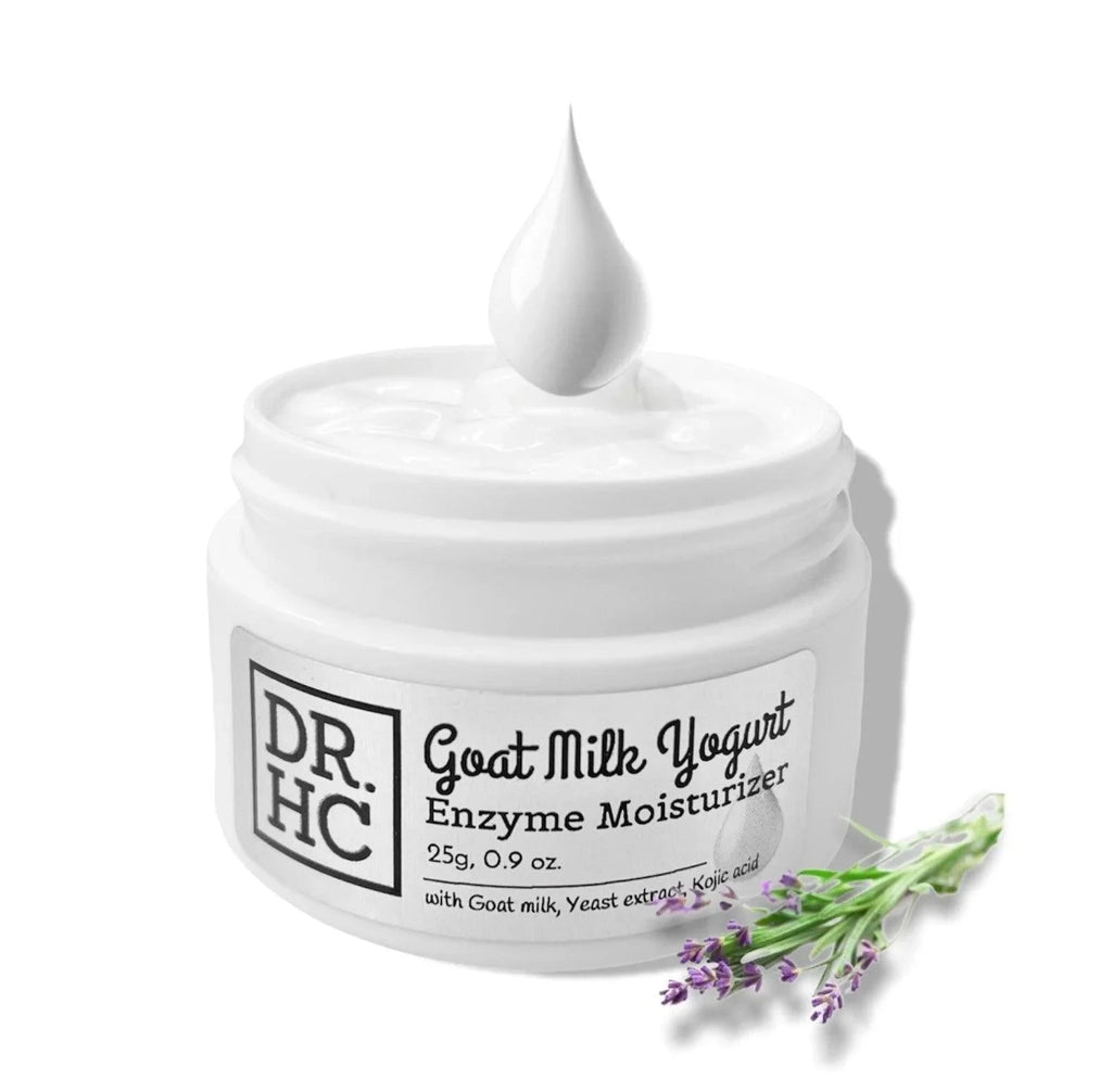 DR.HC goat milk yogurt enzyme facial moisturizer cream jar for skin brightening and hydration