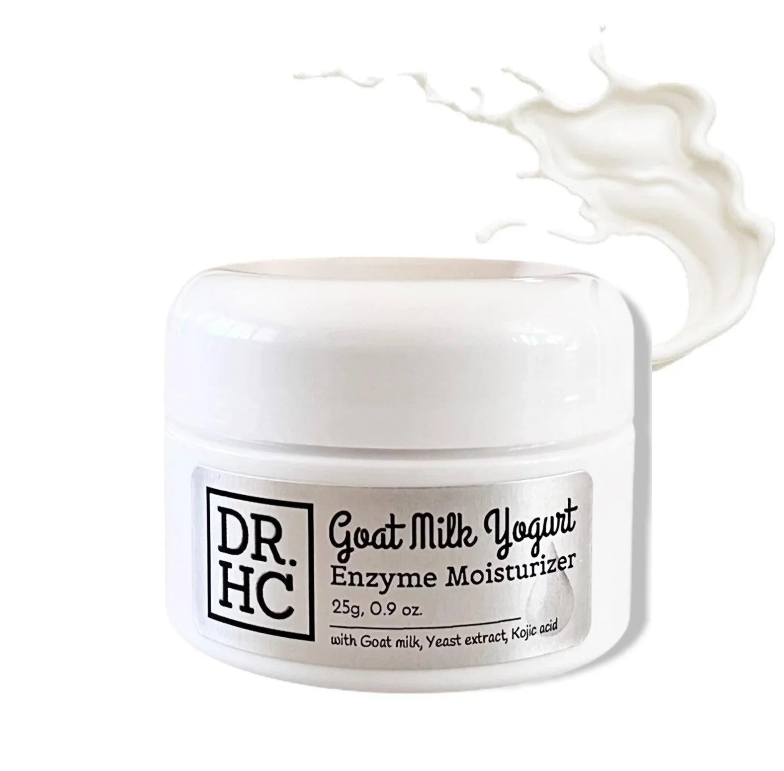 DR.HC goat milk yogurt enzyme facial moisturizer cream jar for skin brightening and hydration — view 3