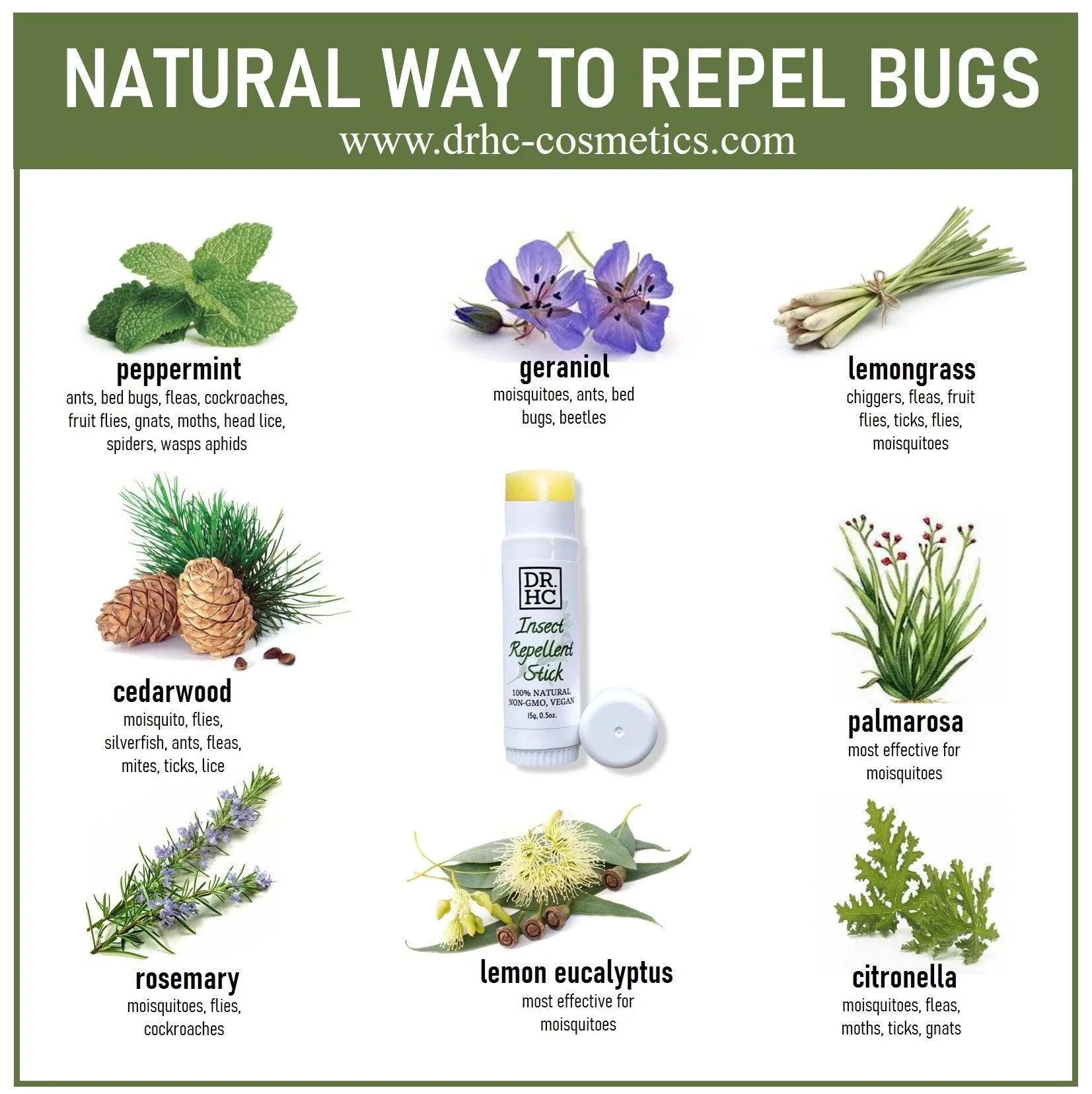 Natural insect repellent stick in a compact travel balm tube featuring waterproof vegan essential oils — view 4