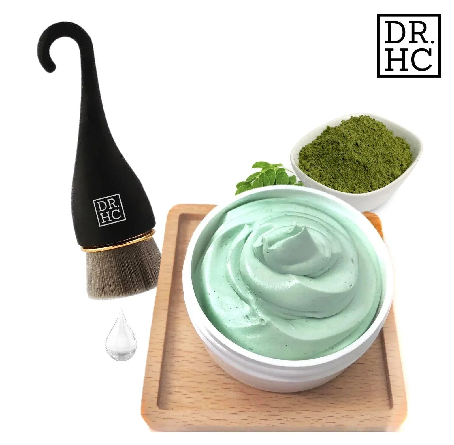 DR.HC Kale and Matcha Face Cleansing Gelato jar with natural green superfood ingredients — view 3