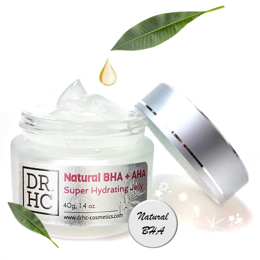 Natural BHA and AHA hydrating jelly face moisturizer jar for brightening and acne prone skin — view 3