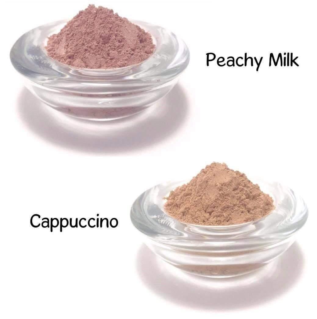 Silky Mineral CC Powder in a travel compact with built-in mirror and buffing makeup brush — view 4