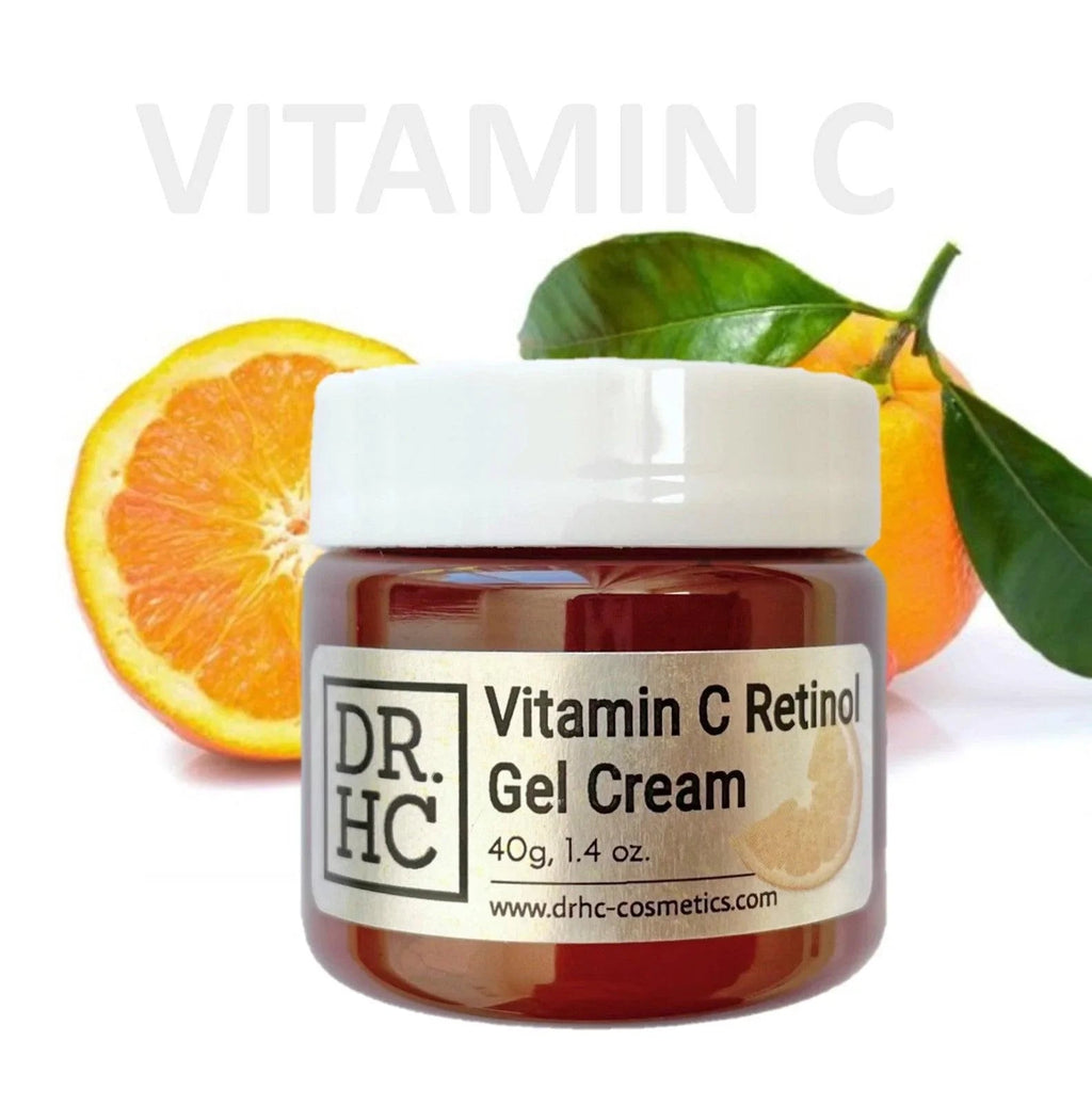 Vitamin C Retinol gel cream jar, anti-aging face moisturizer for skin brightening and blemish control — view 5