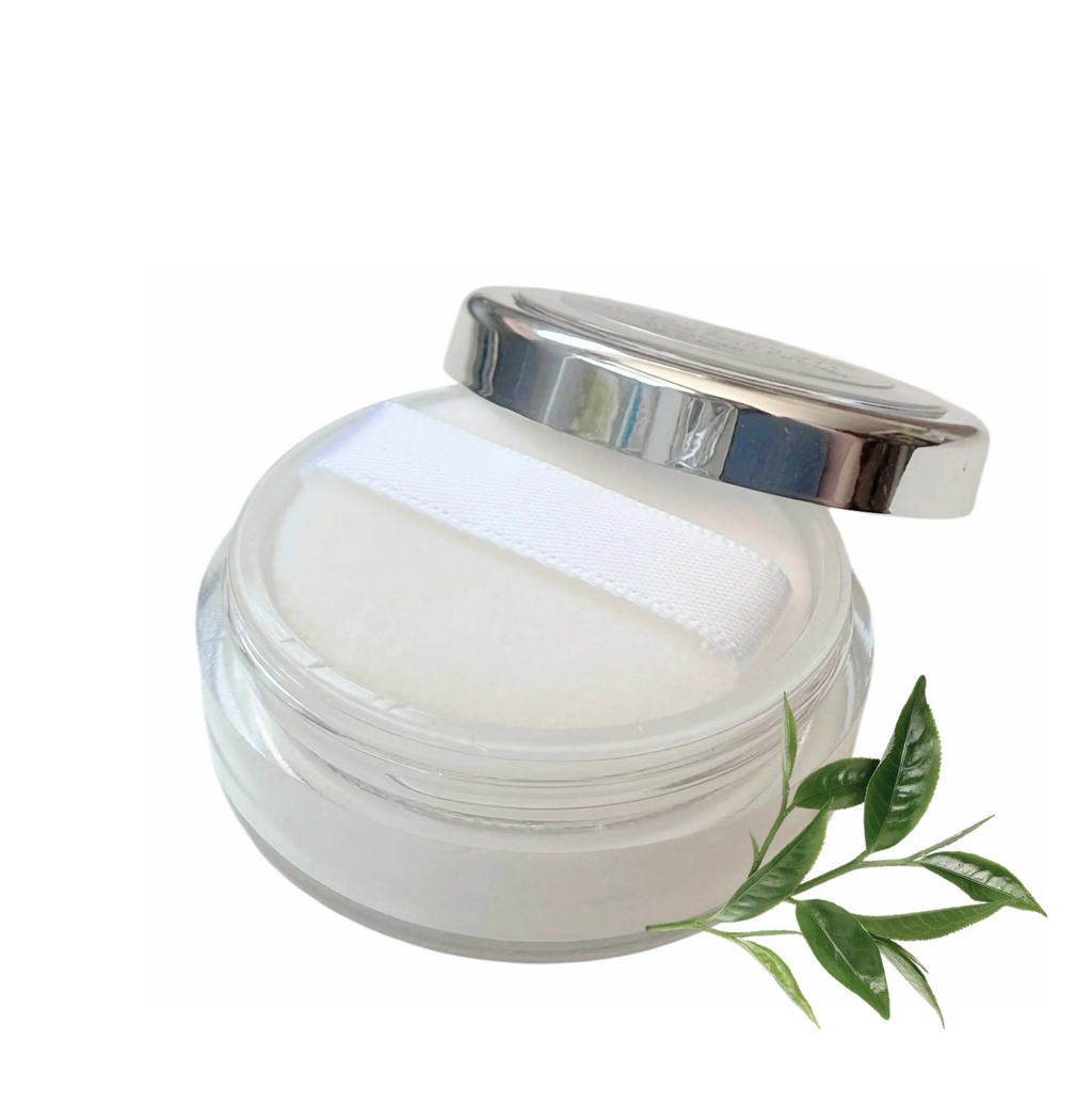 Translucent mattifying pearl face powder in a round jar for setting makeup and skincare — view 2