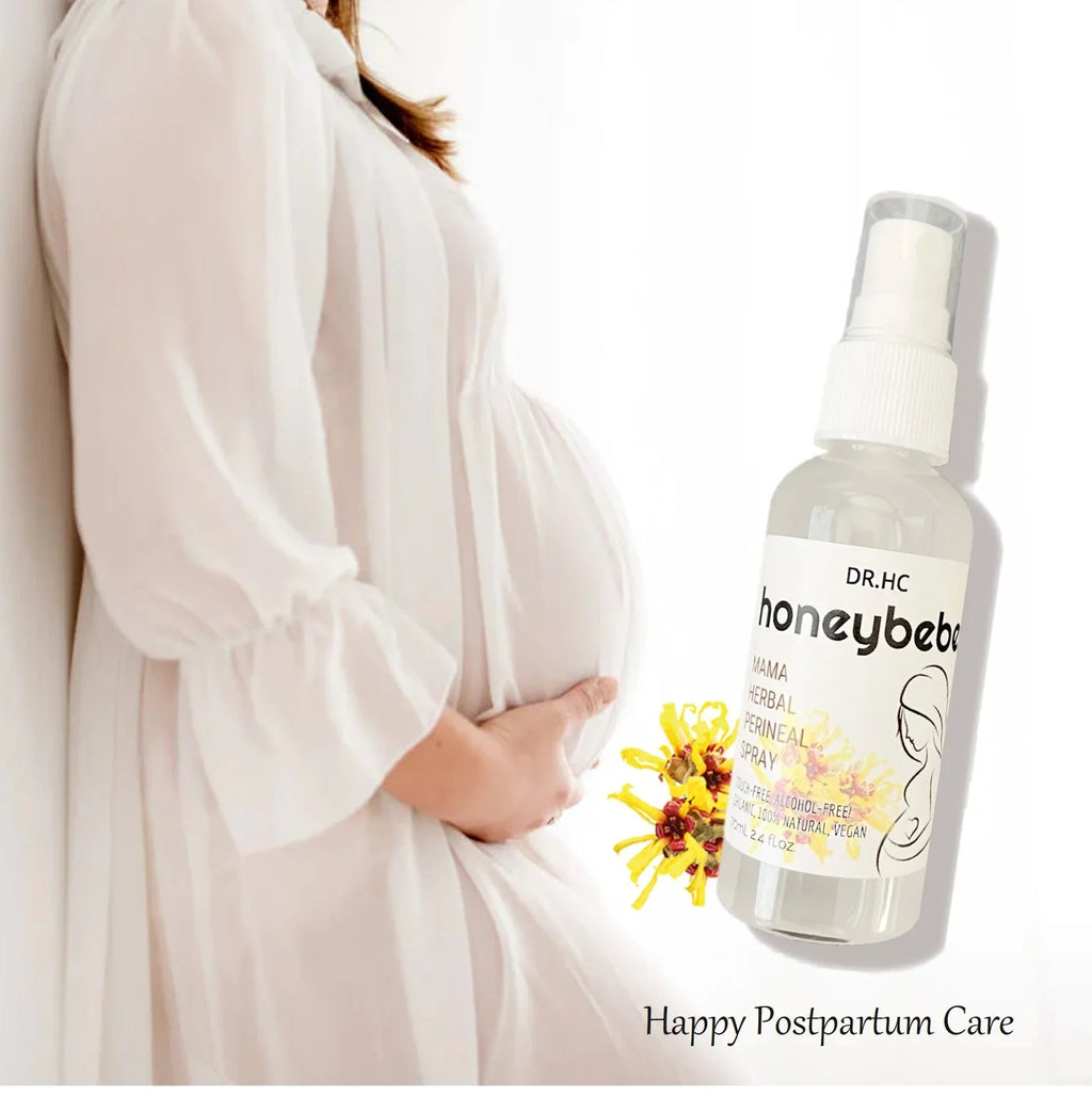Organic postpartum perineal spray bottle with natural herbal ingredients for new mothers cooling relief — view 3