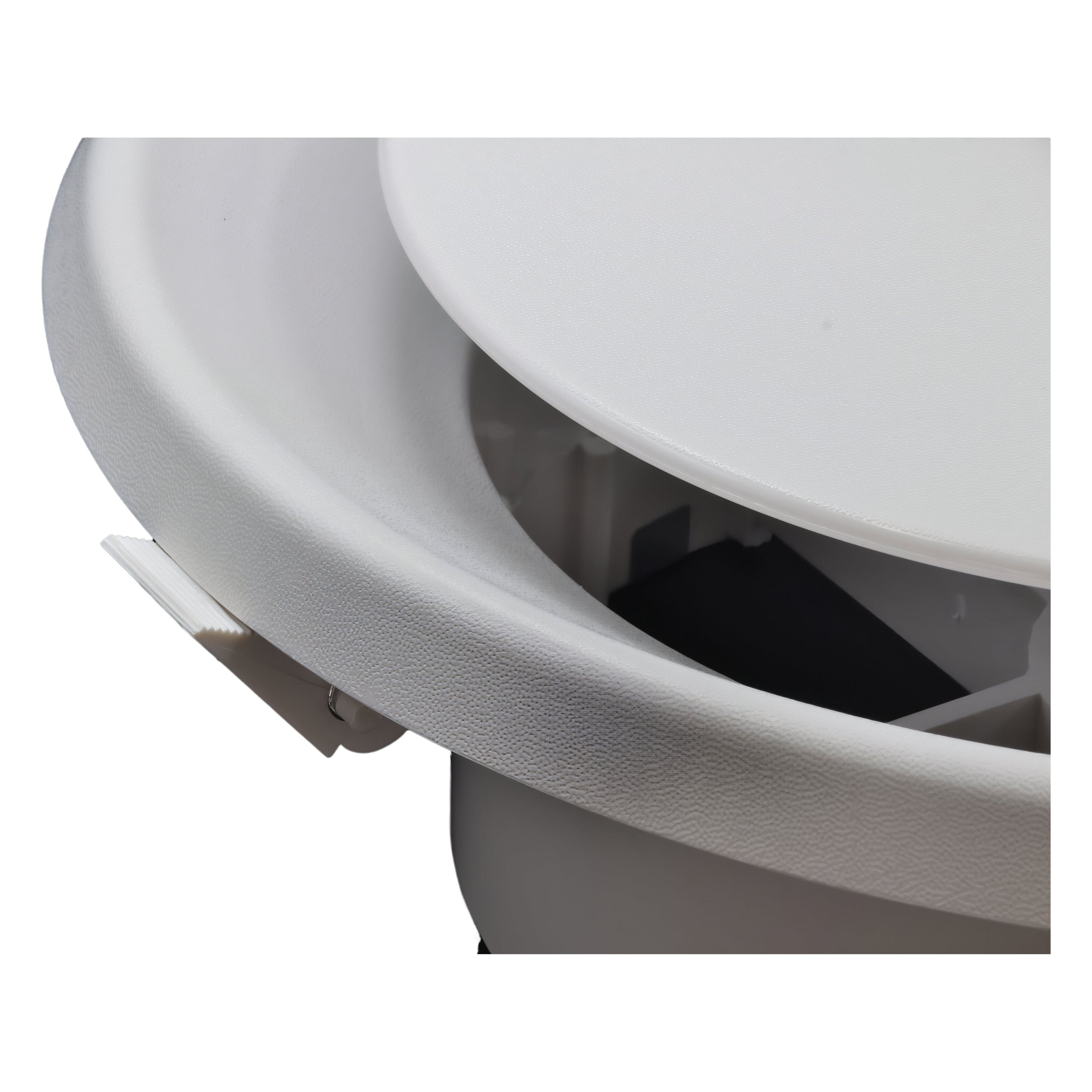 White plastic round ceiling cone vent diffuser for home HVAC and ventilation systems — view 2