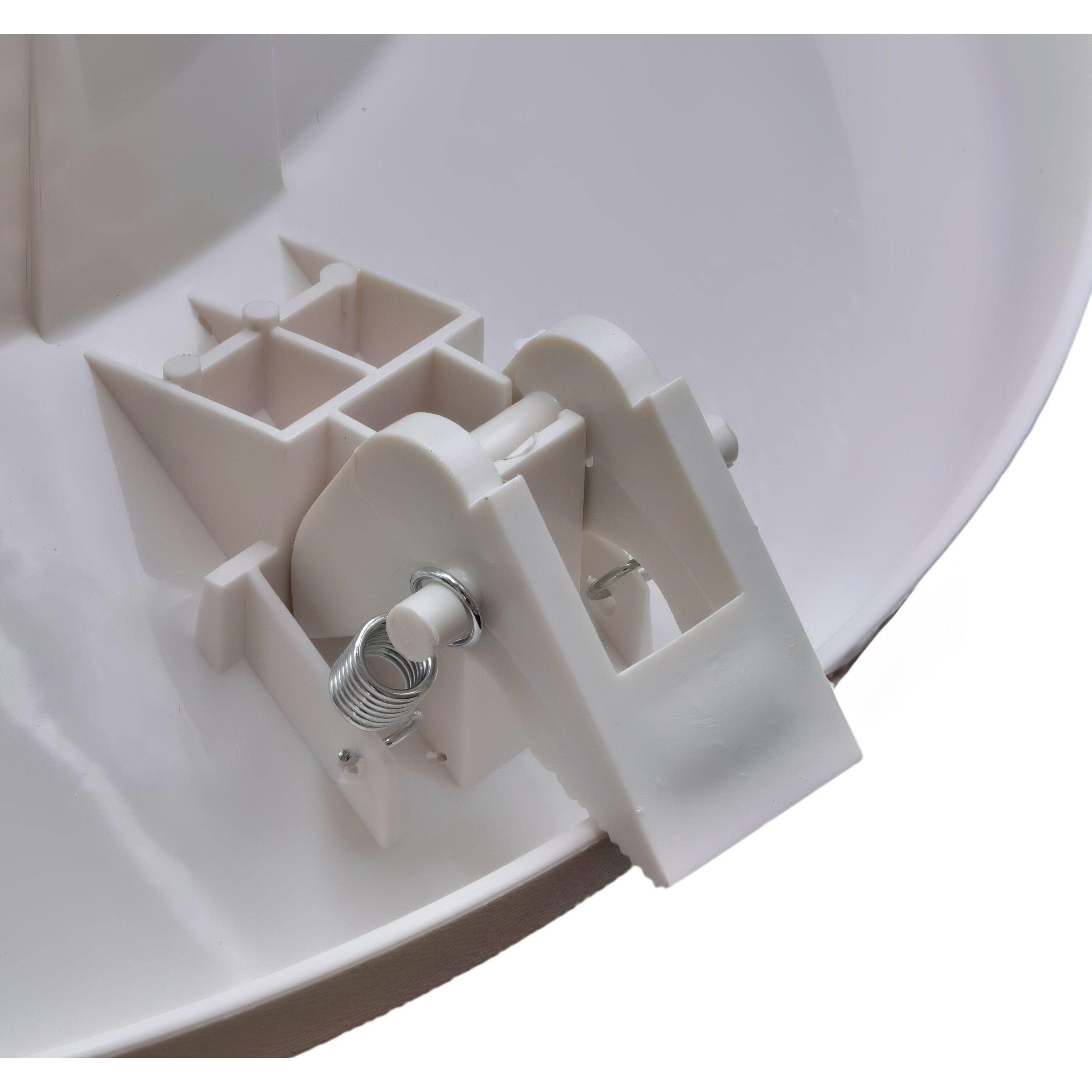 White plastic round ceiling cone vent diffuser for home HVAC and ventilation systems — view 4