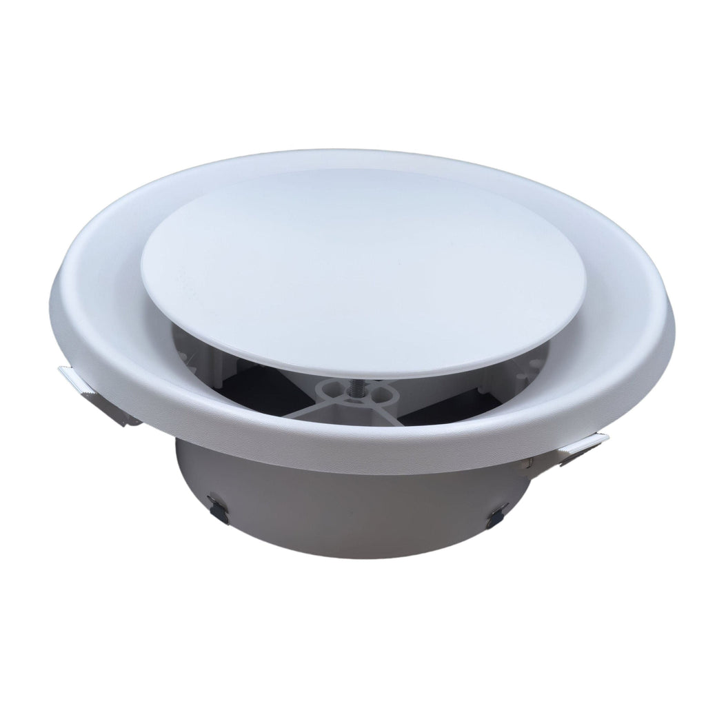 Ductsure PCD250 white plastic round ceiling cone vent diffuser for home ventilation systems — view 2