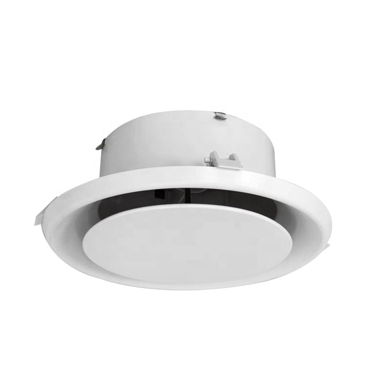 Ductsure PCD250 white plastic round ceiling cone vent diffuser for home ventilation systems