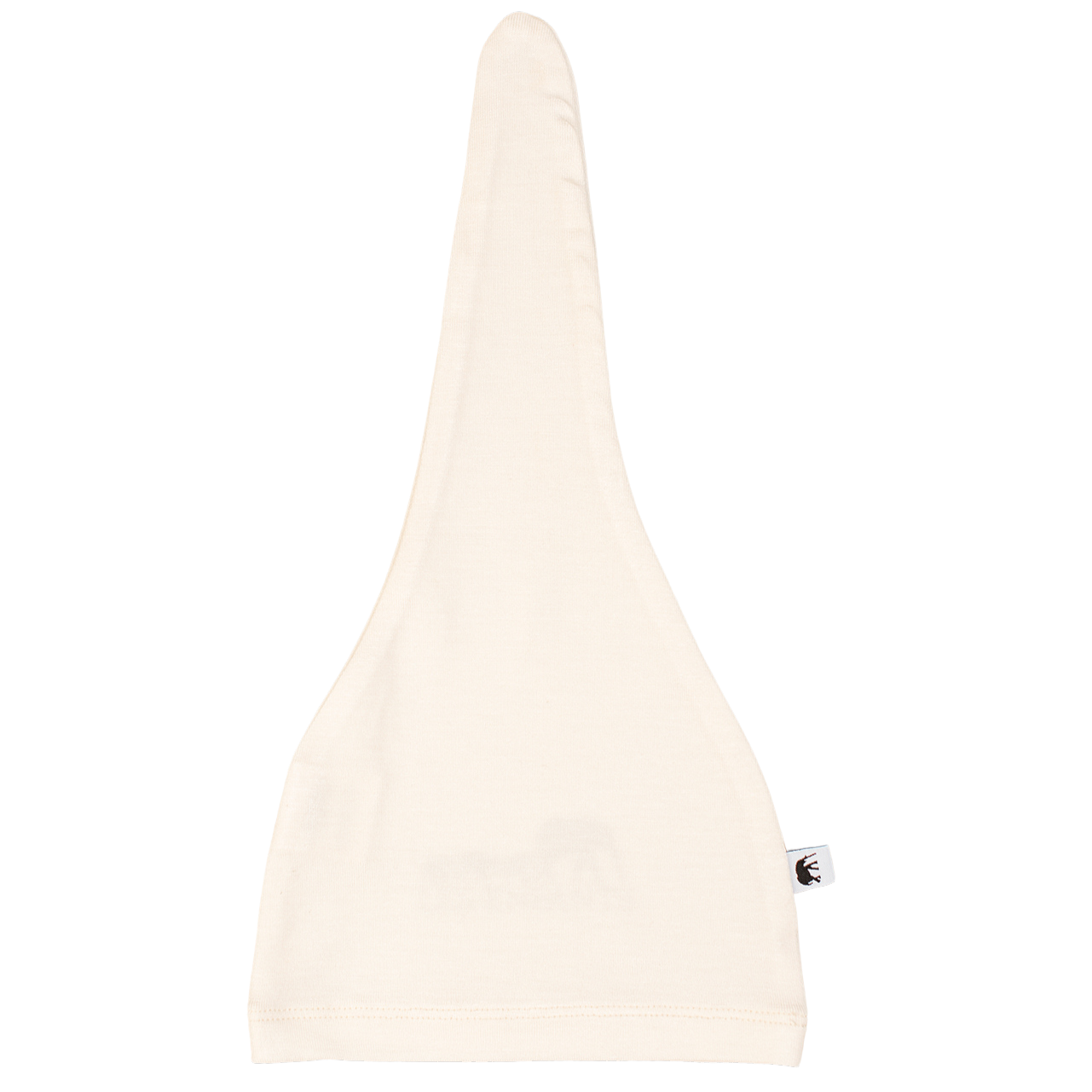 Cream bamboo baby beanie, soft and breathable hypoallergenic headwear for infants and toddlers. — view 4