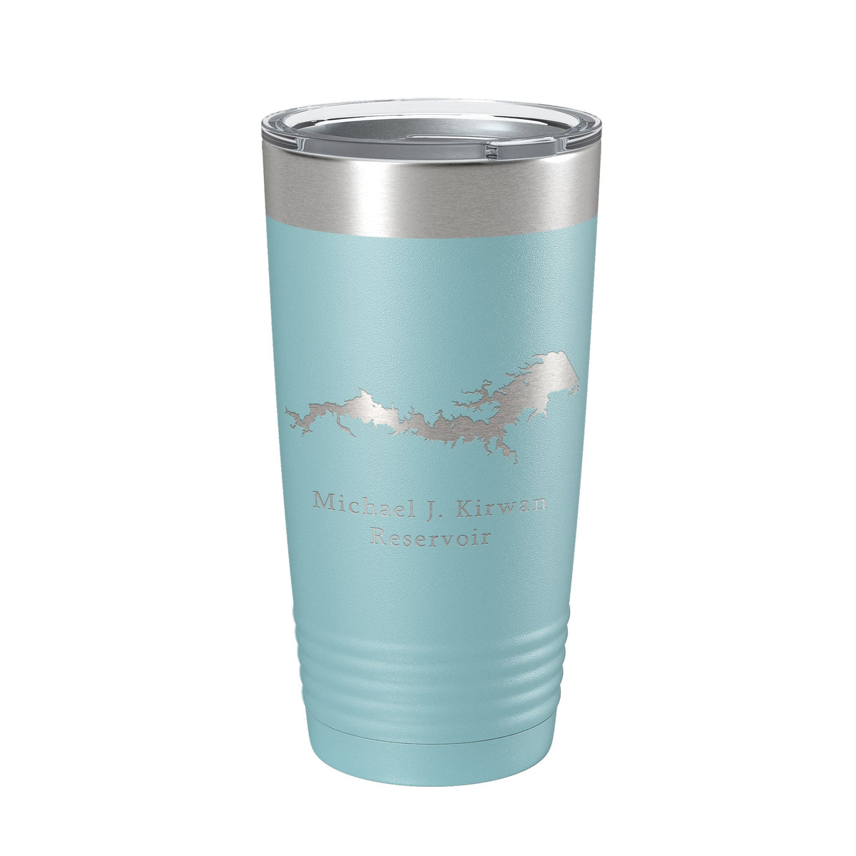 Michael J. Kirwan Reservoir Tumbler Lake Map Travel Mug Insulated Laser Engraved Coffee Cup Ohio 20 oz-13