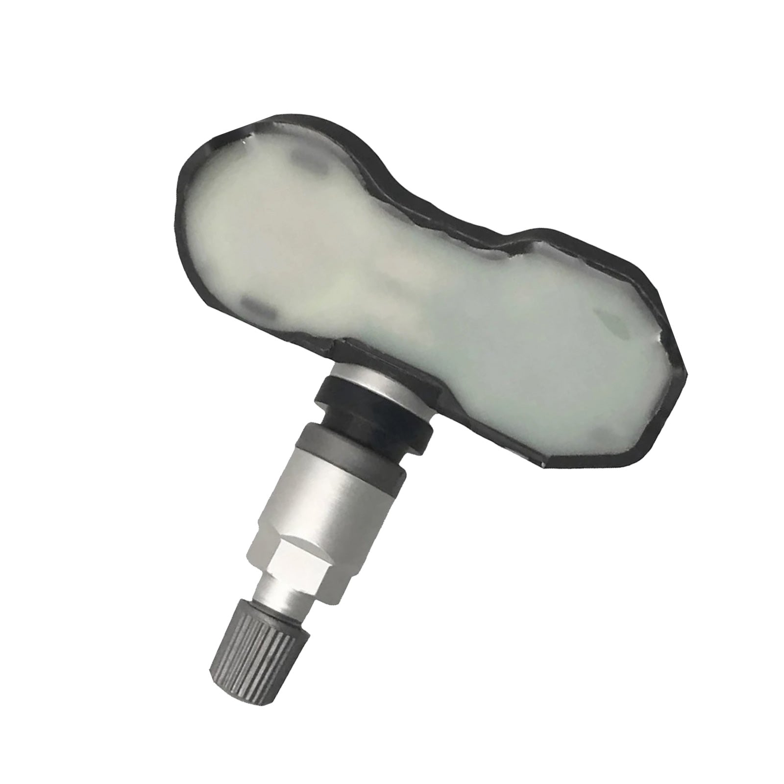 Set of four premium tyre pressure monitoring sensors in black and silver for luxury vehicles — view 3