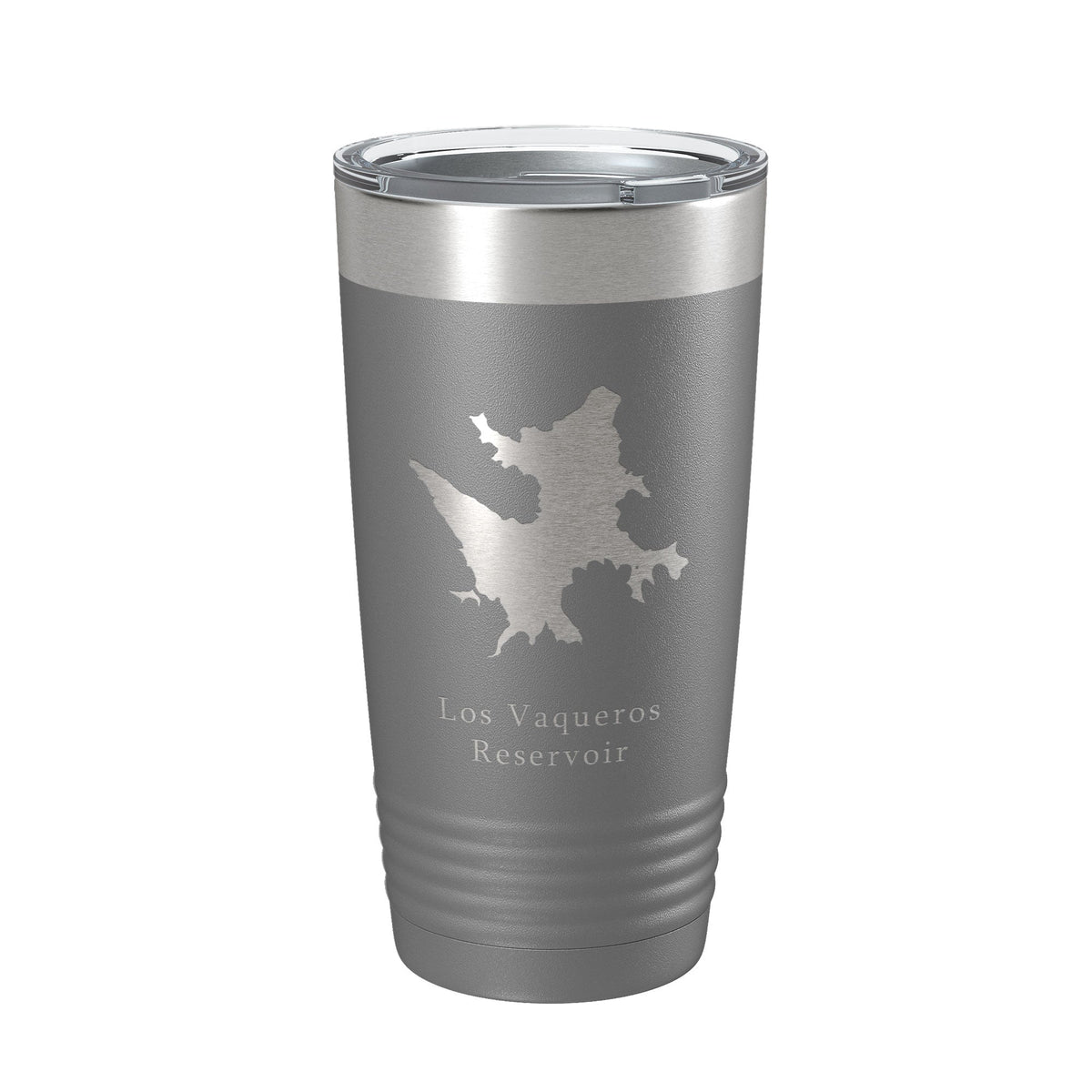Los Vaqueros Reservoir Tumbler Lake Map Travel Mug Insulated Laser Engraved Coffee Cup California 20 oz-16