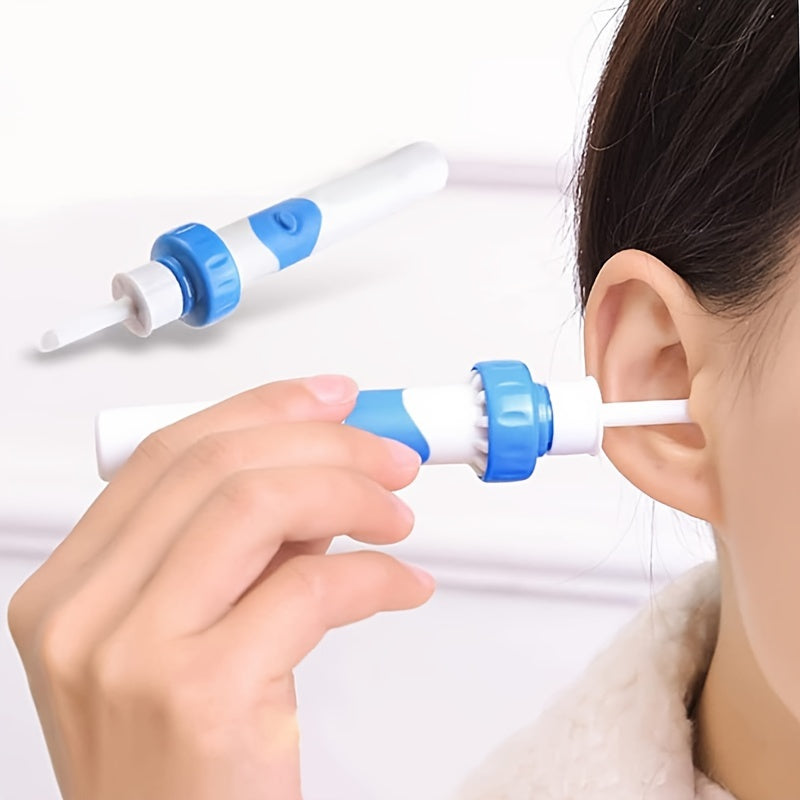 White battery-powered ear cleaner with a soft head scoop for safe and gentle wax removal — view 4