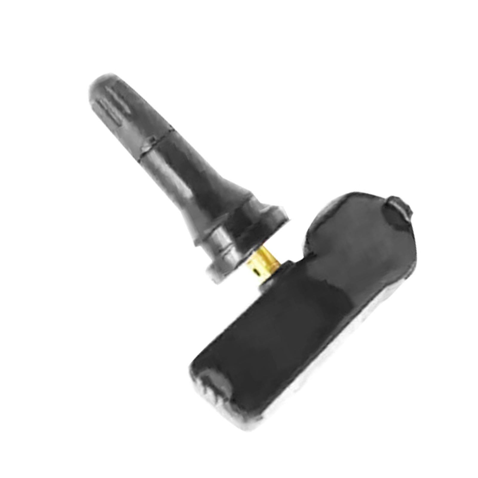 Black TPMS tire pressure sensor valve set of four with durable plastic and metal components — view 4