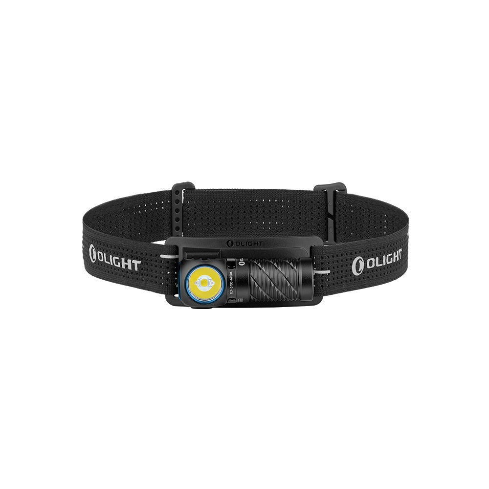 Olight Perun 3 Mini versatile black LED headlamp and handheld flashlight with comfortable breathable strap