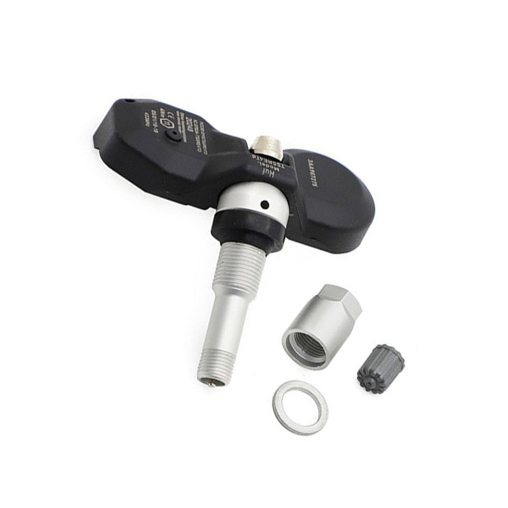 Set of four premium tyre pressure monitoring sensors in black and silver for luxury vehicles — view 5