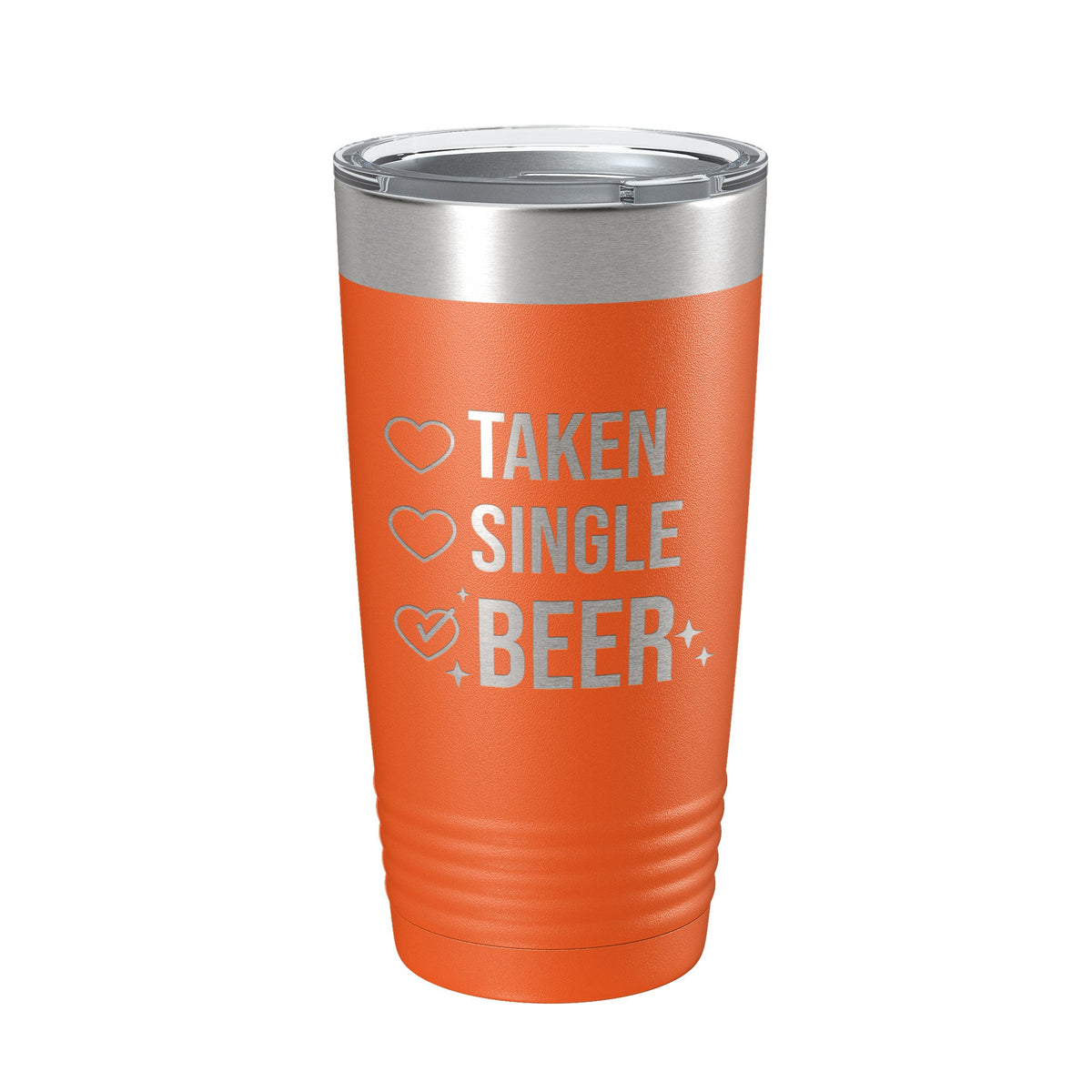 Valentine's Day Funny Tumbler Checklist Galentine's Gift Travel Mug Taken Single Beer Insulated Laser Engraved Coffee Cup 20 oz-17