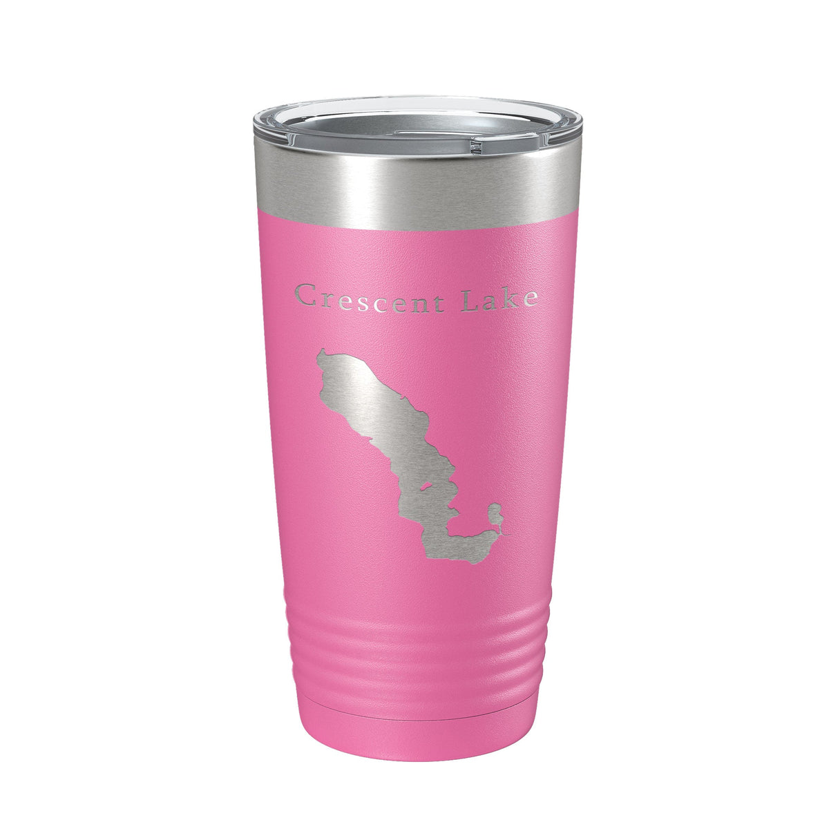 Crescent Lake Map Tumbler Travel Mug Insulated Laser Engraved Coffee Cup Florida 20 oz-11