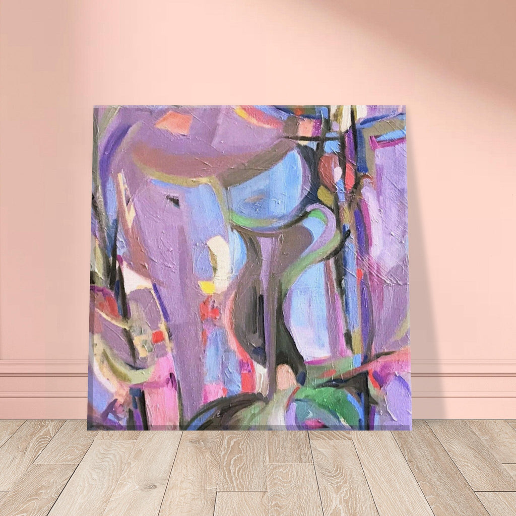 'Passages' Abstract I 8x8 inch Canvas Art Print I Original Artwork by American Artist Barbara Cleary I F128-4