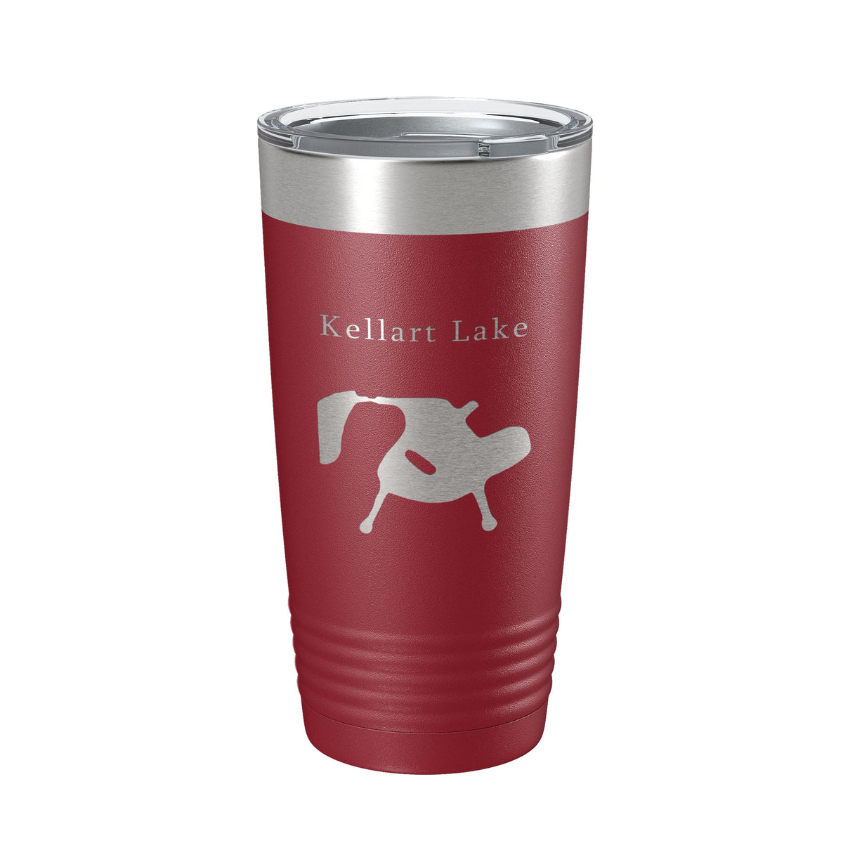 Kellart Lake Map Tumbler Travel Mug Insulated Laser Engraved Coffee Cup Illinois 20 oz-18