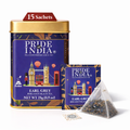 Box of 15 Earl Grey bergamot black tea bags blended with tulsi holy basil
