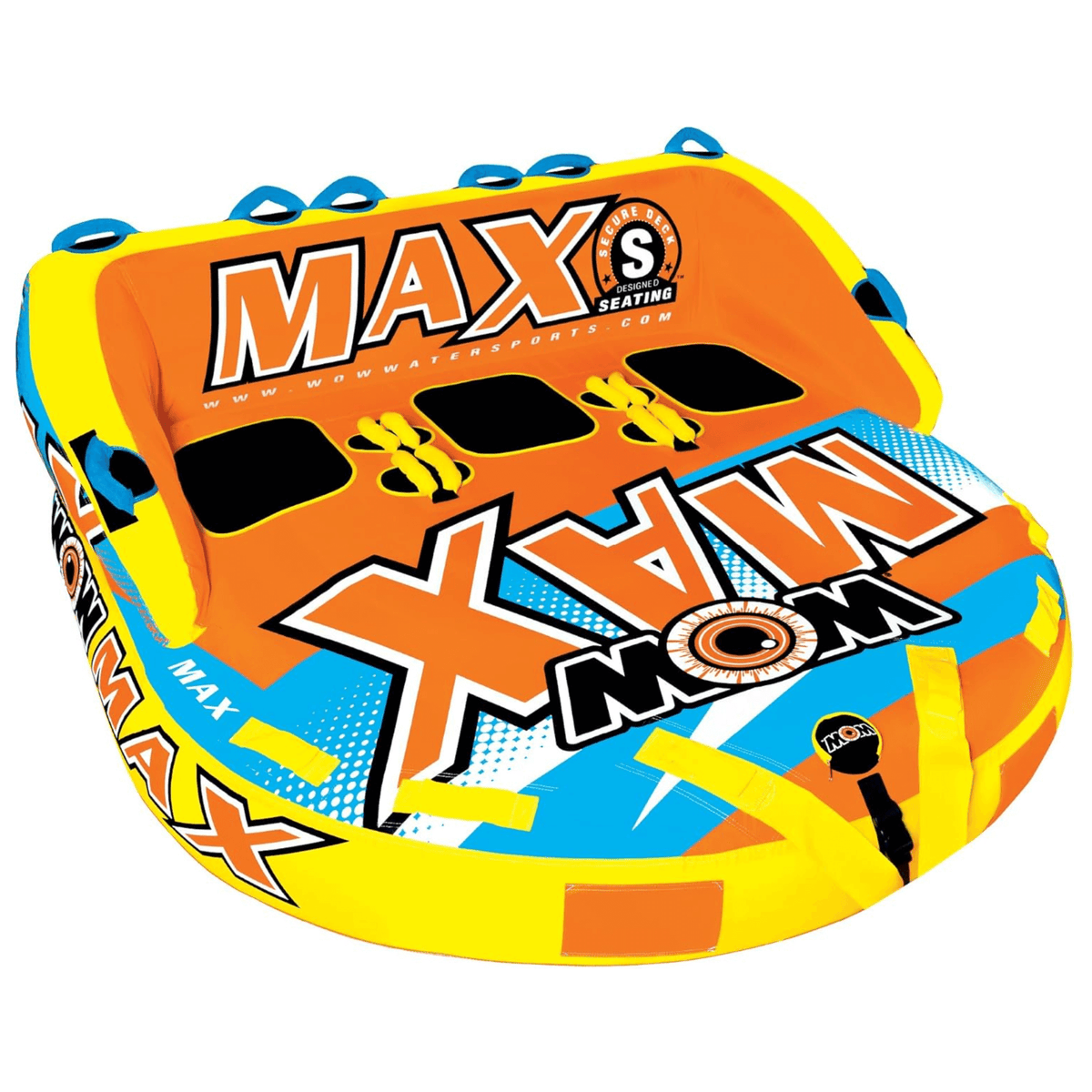 WOW Watersports Max Inflatable Towable Deck Tube for up to 3 Riders-0