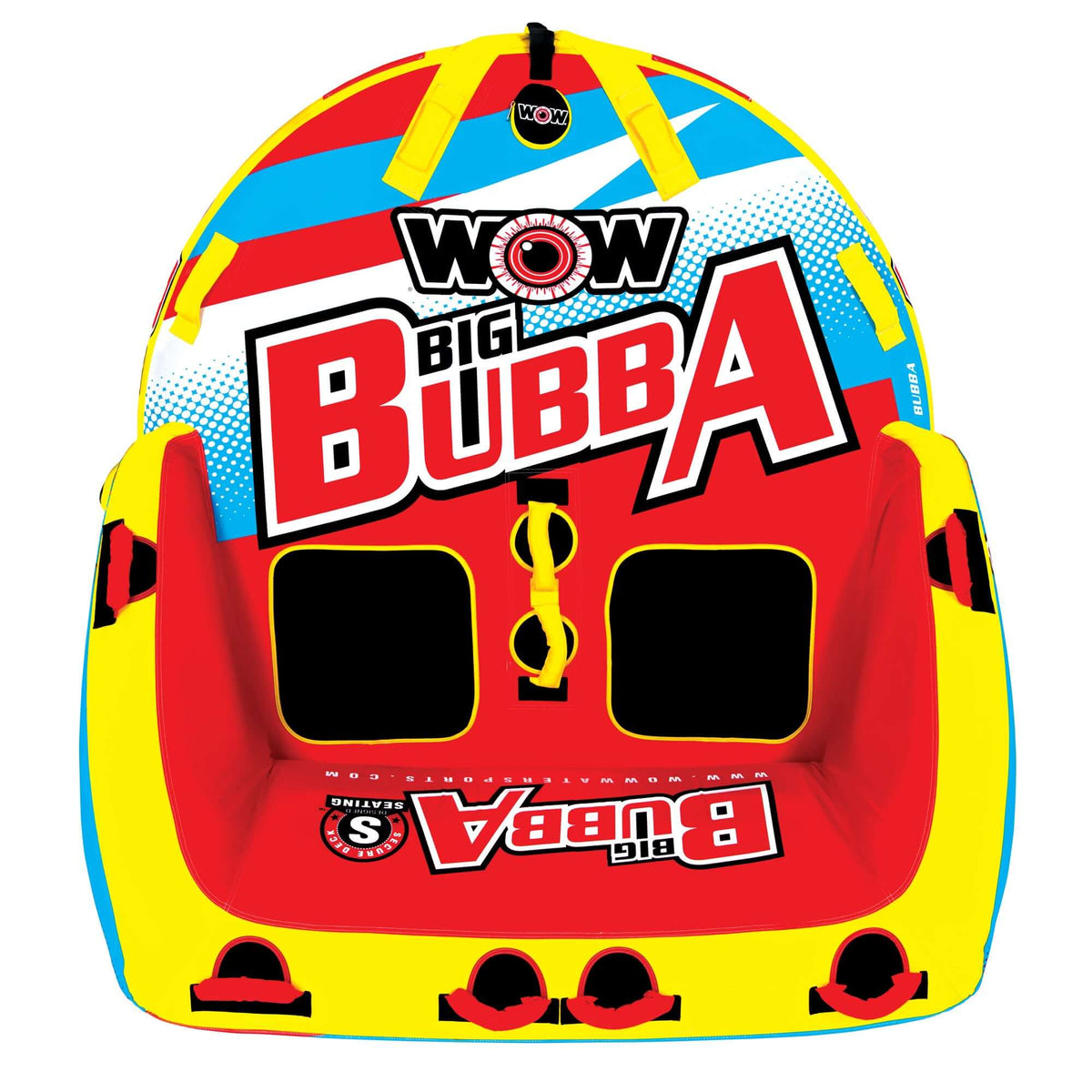 WOW Watersports Big Bubba Hi Vis 2 Person Towable Water Tube For Pool and Lake-2